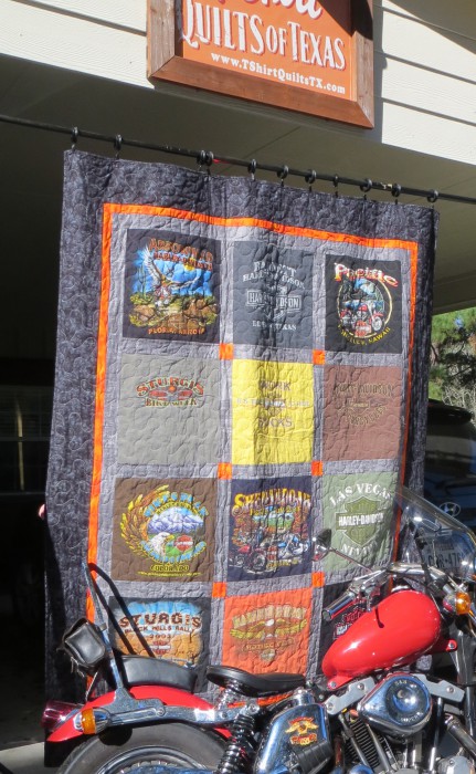 Harley Davidson T-Shirt Quilt 